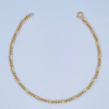 Pulso Figaro 1.15gr / 19.2cm / +1 Oro 18K &