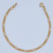 Pulso Figaro 1.75gr / 20cm / 3.2mm Oro Amarillo +1 18K $