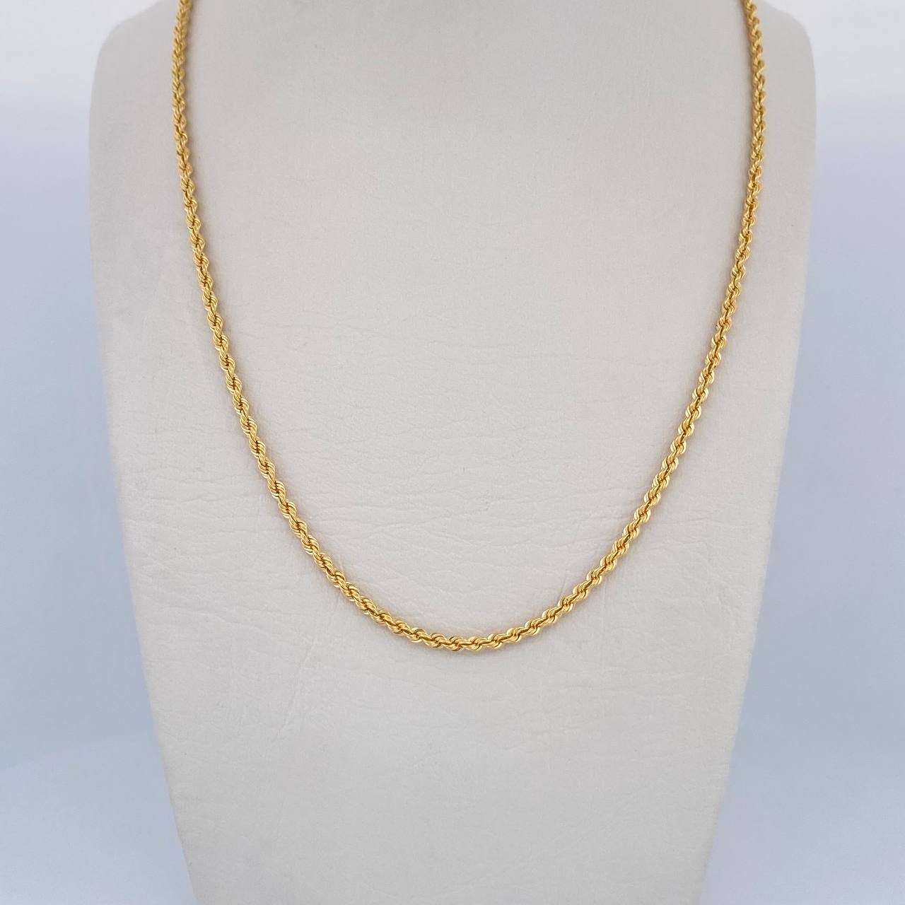 Cadena Lazo 3.5gr / 60cm / 2mm Oro Amarillo +3 $