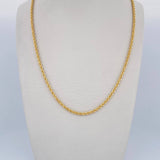 Cadena Lazo 3.5gr / 60cm / 2mm Oro Amarillo +3 $