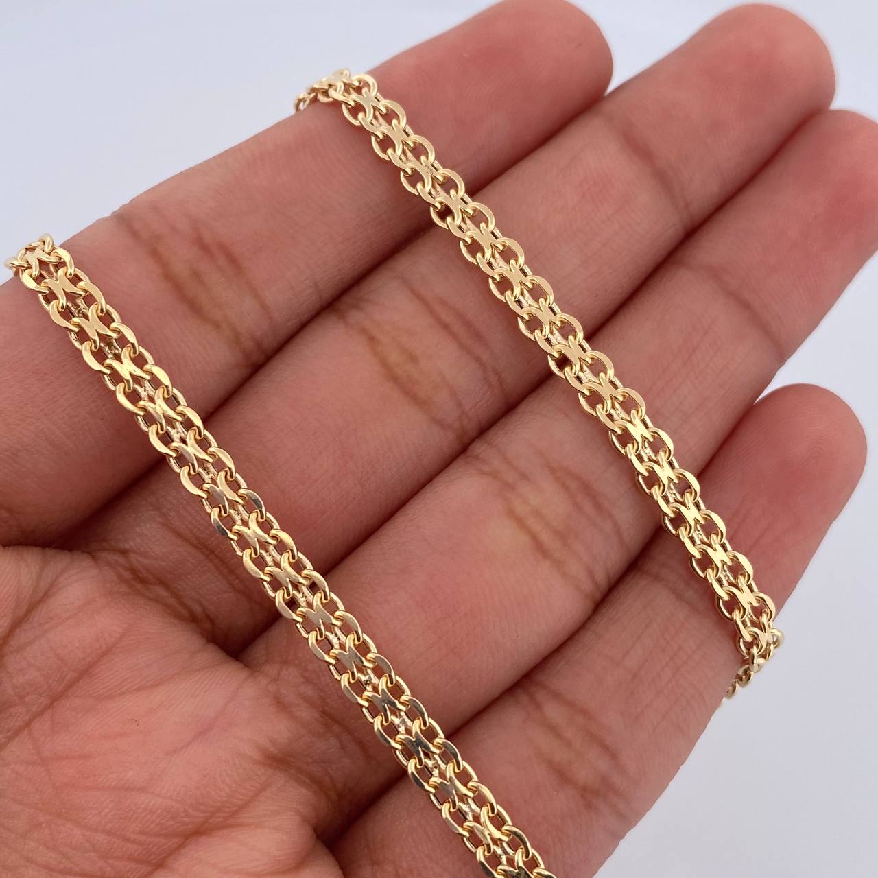 Cadena China 7.75gr / 60.5cm / 3.5mm Oro Amarillo +0 18K $