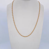 Cadena Singapur 2.7gr / 60cm / 1.4mm Oro Amarillo +3 18K $