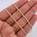 Cadena China 4gr / 60cm / 1.6mm Oro Amarillo +0 18K $