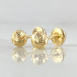 Topos Bola Diamantados 0.65gr / 5mm Oro Amarillo 18K