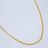 Cadena Cubana 5.9gr / 60.5cm / Oro Amarillo +1 18K $