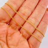 Cadena Cubana 5.9gr / 60.5cm / Oro Amarillo +1 18K $