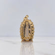 Dije Virgen Guadalupe 11.65gr / 4.2cm / Circones Negros Blancos Oro Amarillo 18K $