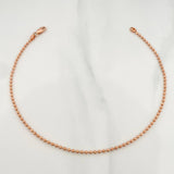 Tobillera Militar 3.1 g / 23.5 cm / 1.7 mm Oro Rosa 18K