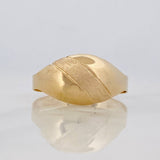 Anillo Sello Ovalado 1.15g / T7 1/4 Oro Amarillo 18K