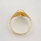 Anillo Sello Cristo 1.45g / T6 1/2 Oro Amarillo 18K