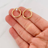 Candongas Jass Lisas 1.65g / 2cm Oro Amarillo 18K