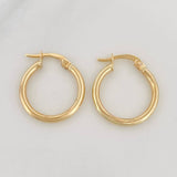 Candongas Jass Lisas 1.65g / 2cm Oro Amarillo 18K