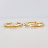 Candongas Jass Lisas 1.65g / 2cm Oro Amarillo 18K