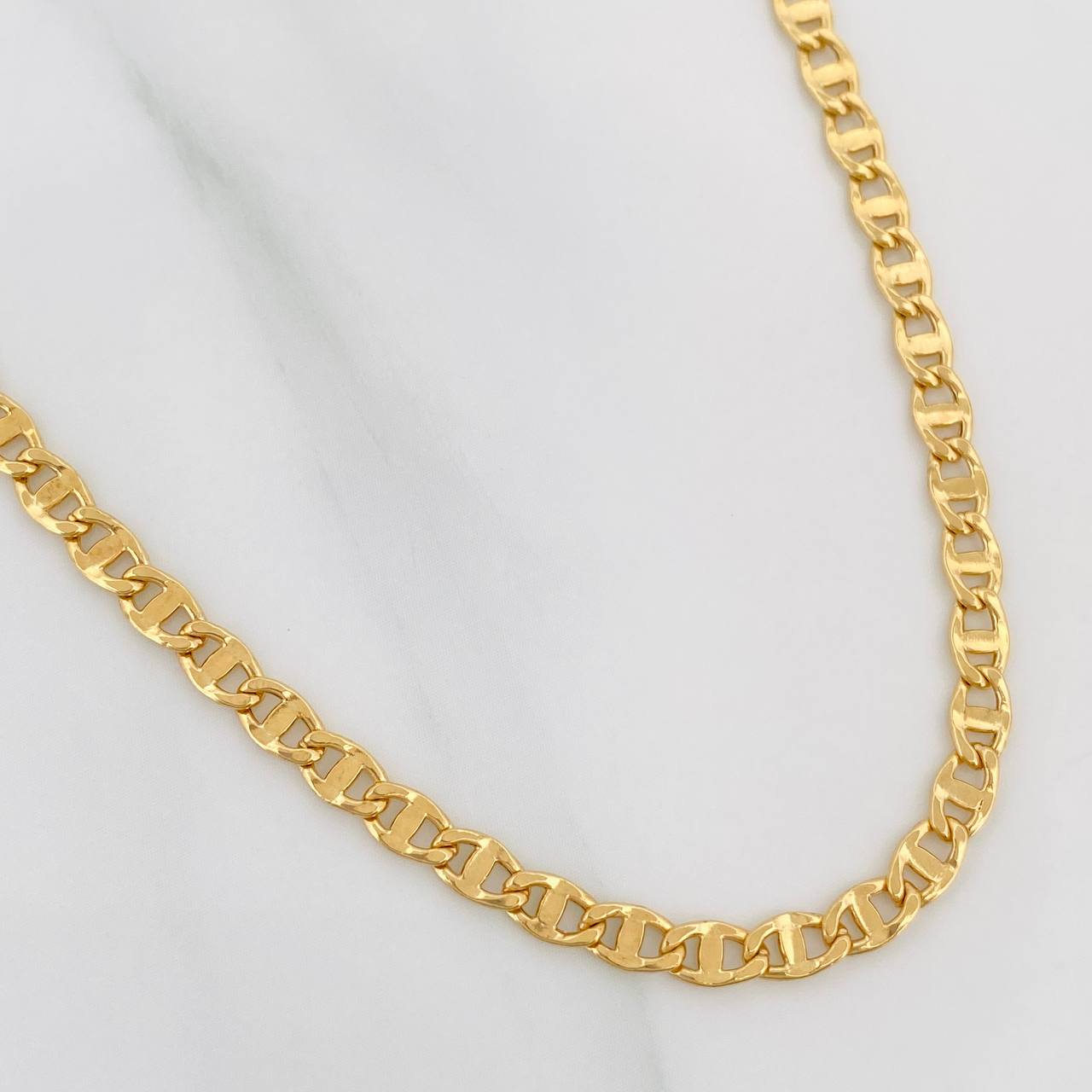 Cadena Escalera Plana 8.65 g / 62 cm / 3.4 mm Oro Amarillo 18K