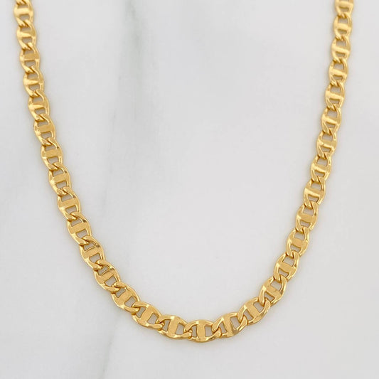 Cadena Escalera Plana 8.65 g / 62 cm / 3.4 mm Oro Amarillo 18K