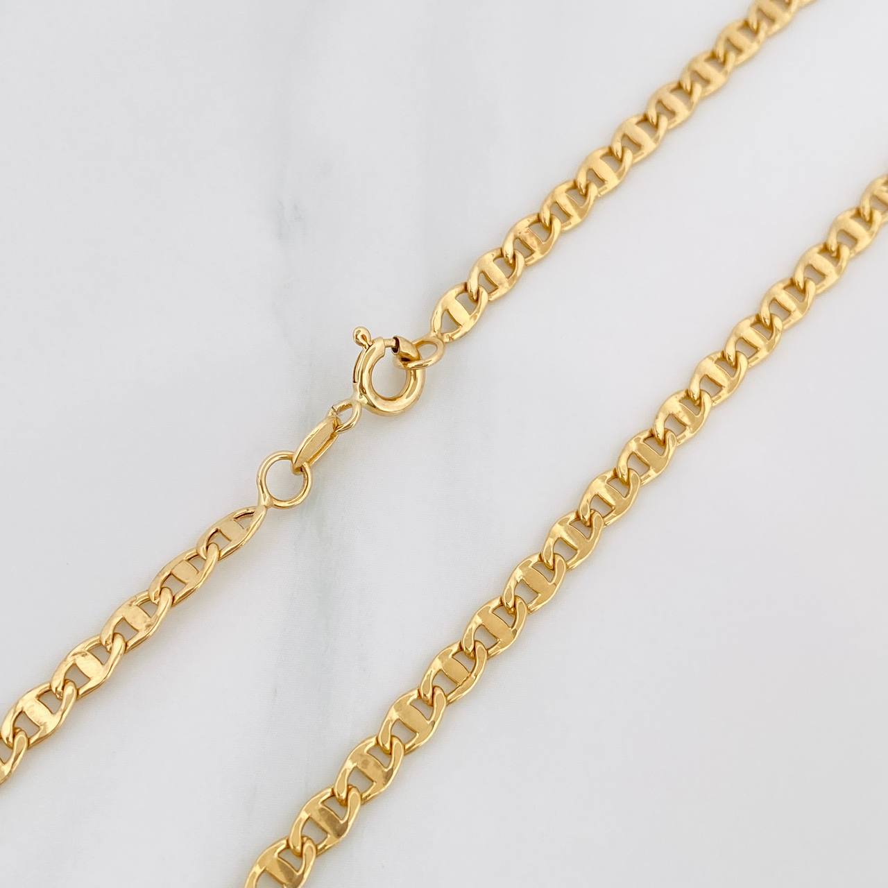 Cadena Escalera Plana 8.65 g / 62 cm / 3.4 mm Oro Amarillo 18K