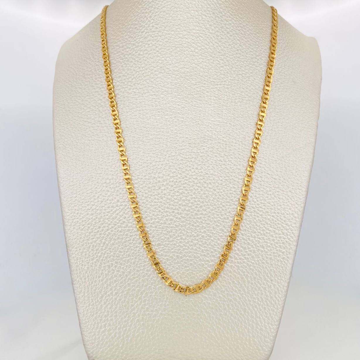 Cadena Escalera Plana 8.65 g / 62 cm / 3.4 mm Oro Amarillo 18K