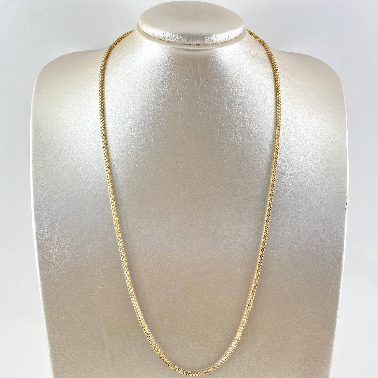Cadena Franco 8.3gr / 60cm / 2.2mm Dos Oros Amarillo Blanco +3 18K