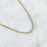 Cadena Franco 8.3gr / 60cm / 2.2mm Dos Oros Amarillo Blanco +3 18K