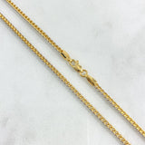 Cadena Franco 8.3gr / 60cm / 2.2mm Dos Oros Amarillo Blanco +3 18K