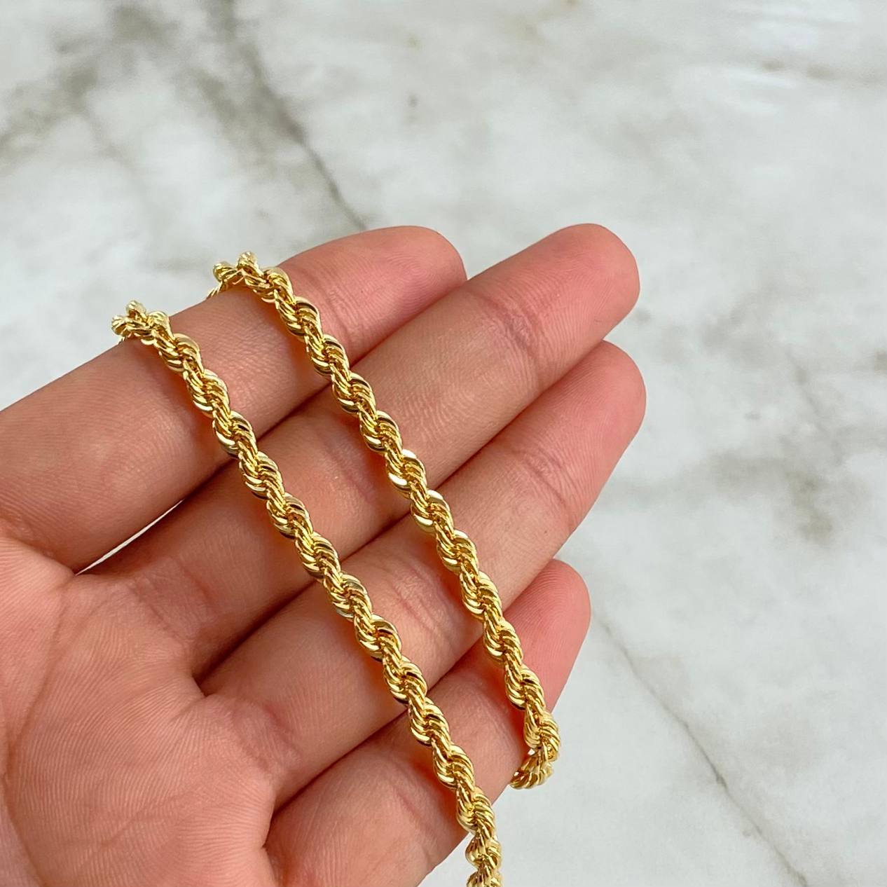 Cadena Lazo 11.4gr / 60cm / 3.8mm Oro Amarillo +3 18K ©