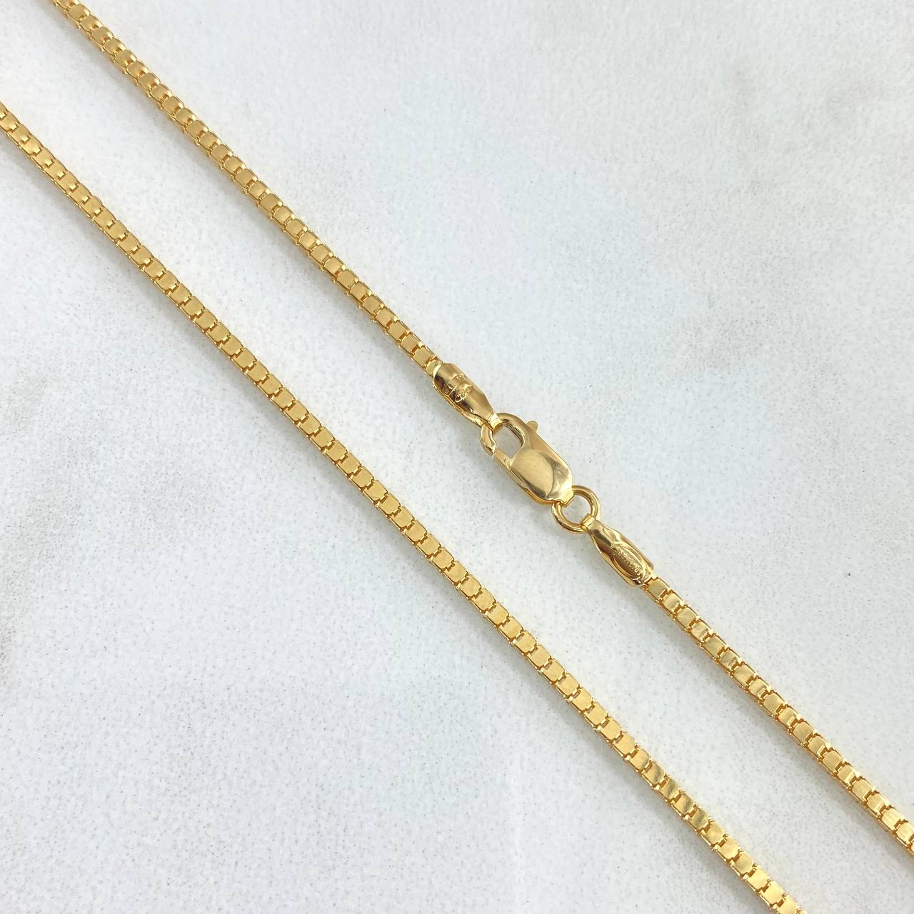 Cadena Veneciana 4.65gr / 50cm / 1.4mm Oro Amarillo +3 18K ©