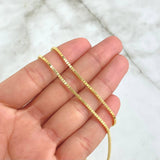 Cadena Veneciana 4.2gr / 45cm / 1.4mm Oro Amarillo +3 18K *