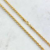 Cadena Lazo 4.2gr / 50cm / 2.6mm Oro Amarillo +3 18K