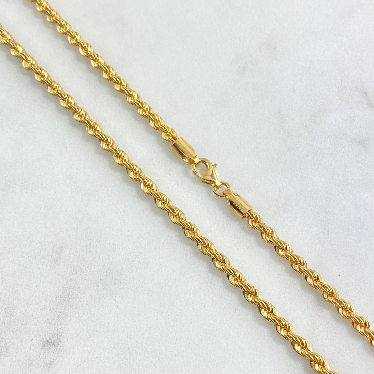 Cadena Lazo 3.8gr / 45cm / 2.6mm Oro Amarillo +3 18K