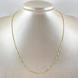 Cadena Veneciana 2.65gr / 45cm / 1.1mm Oro Amarillo +3 18K