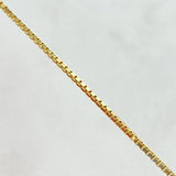 Cadena Veneciana 2.65gr / 45cm / 1.1mm Oro Amarillo +3 18K