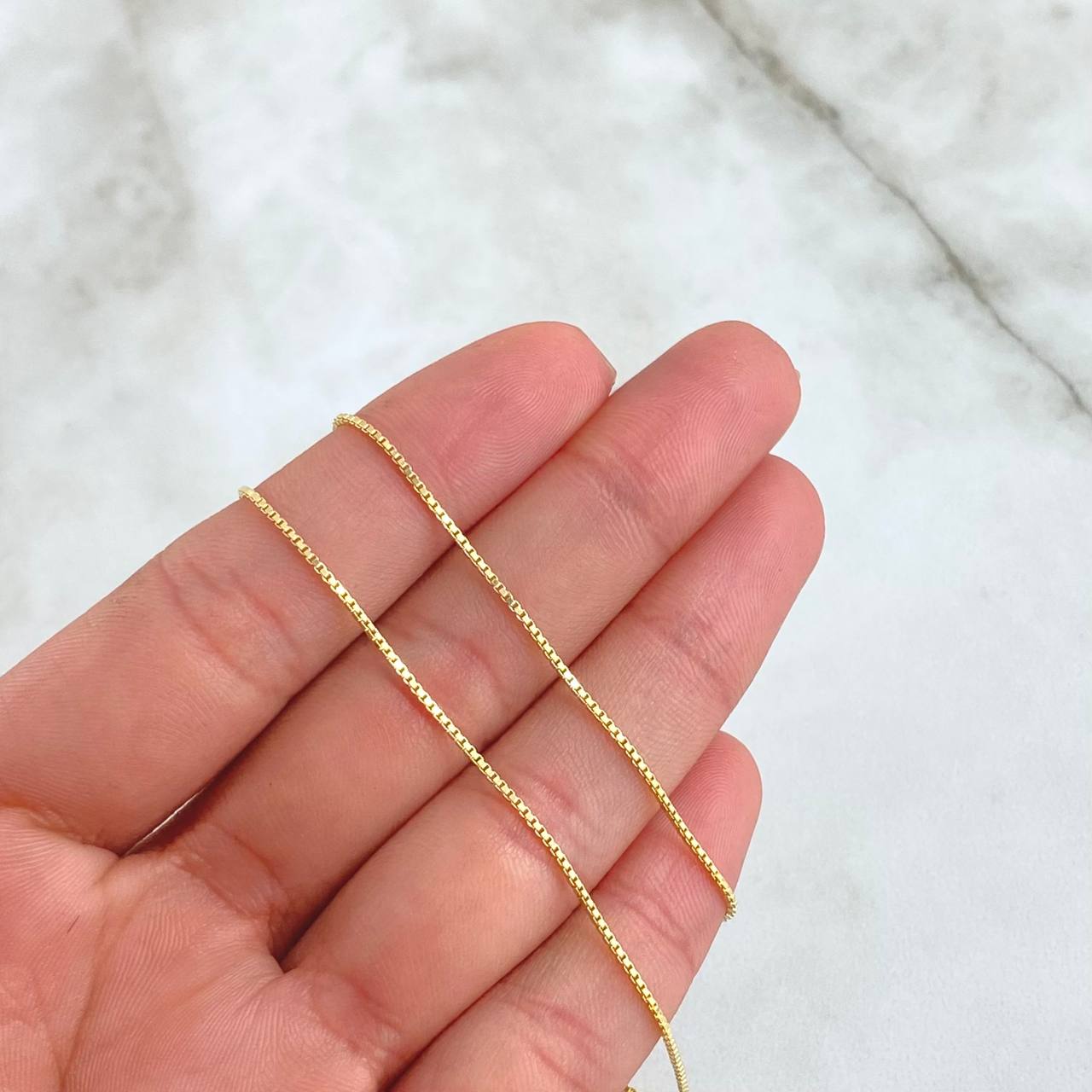 Cadena Veneciana 2.65gr / 45cm / 1.1mm Oro Amarillo +3 18K