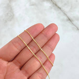 Cadena Veneciana 2.65gr / 45cm / 1.1mm Oro Amarillo +3 18K