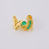 Topos Delfin Esmeraldas 31Pts 2.8 g / 10.7 mm Oro Amarillo 18K