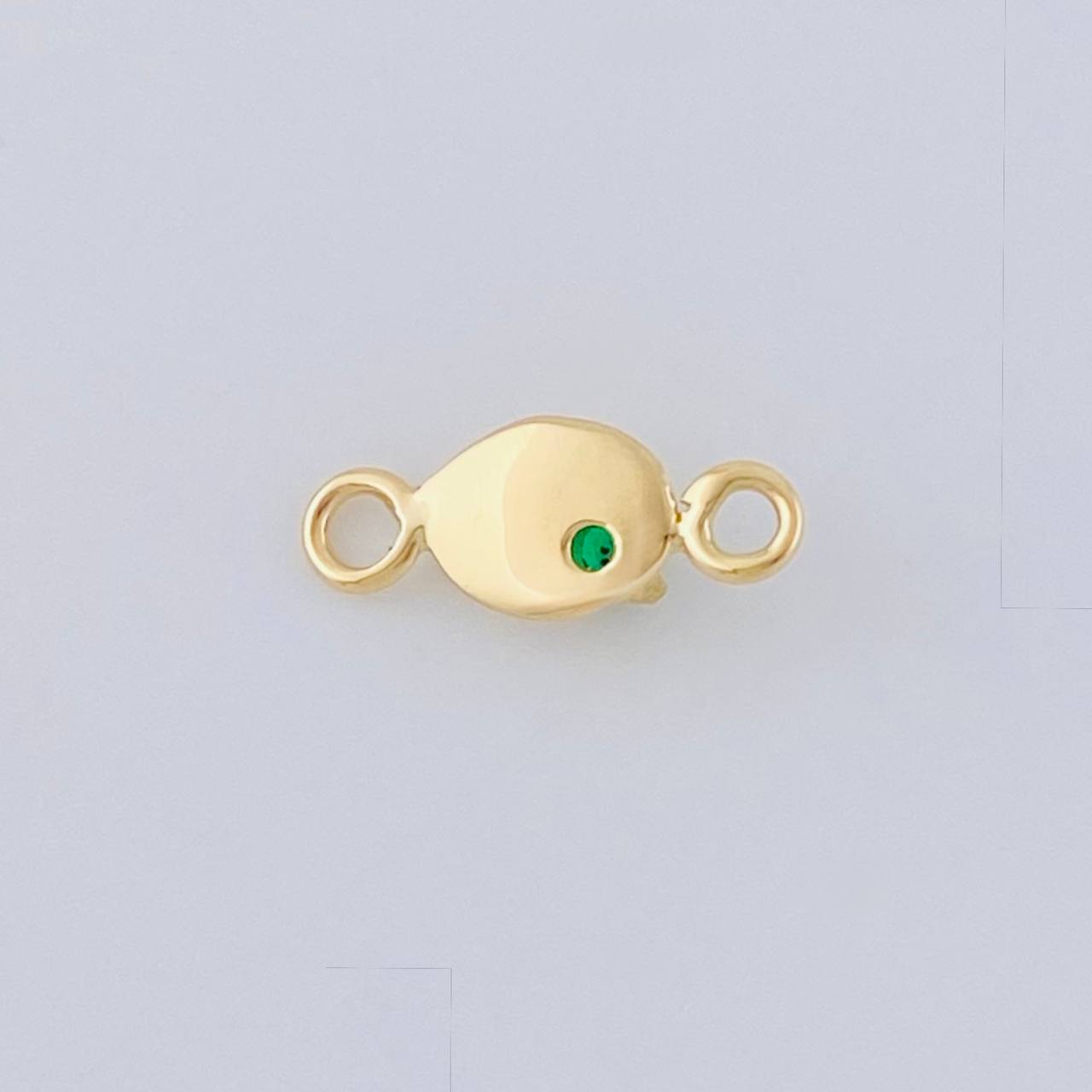 Herraje Grano Café Esmeraldas 4Pts 0.45 g / 2.3 cm Oro Amarillo 18K