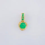 Dije Nila Esmeraldas 35Pts 0.8 g / 2.3 cm Oro Amarillo 18K