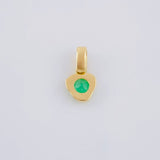 Dije Nila Esmeraldas 35Pts 0.8 g / 2.3 cm Oro Amarillo 18K