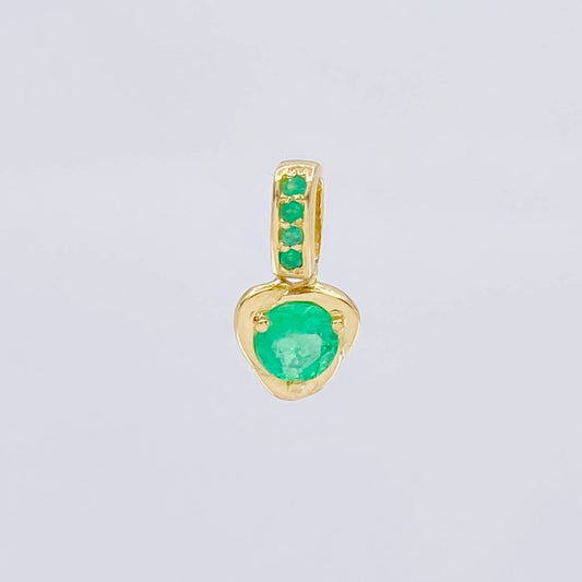 Dije Nila Esmeraldas 35Pts 0.8 g / 2.3 cm Oro Amarillo 18K
