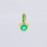 Dije Nila Esmeraldas 35Pts 0.8 g / 2.3 cm Oro Amarillo 18K