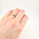 Anillo Ancla Arpon Doble 14Pts 1.5 g / T6 3/4 Oro Amarillo 18K