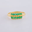 Anillo Doble Linea 37Pts 2.5 g / T7 3/4 Oro Amarillo 18K