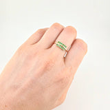 Anillo Doble Linea 37Pts 2.5 g / T7 3/4 Oro Amarillo 18K
