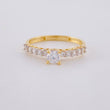 Anillo Organelo Doble Vertebra 1.9 g / T6 1/2 Oro Amarillo 18K