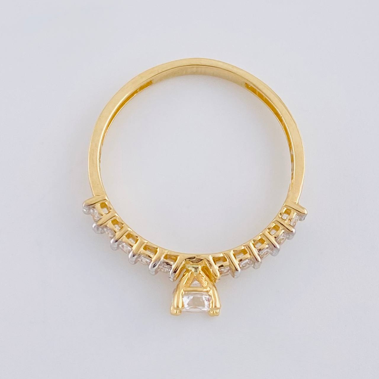 Anillo Organelo Doble Vertebra 1.9 g / T6 1/2 Oro Amarillo 18K