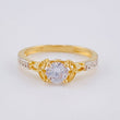Anillo Solitario Doble Triscal 2.25 g / T6 1/2 Dos Oros Amarillo Blanco 18K
