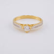 Anillo Solitario Vértice Encontrado 2.3 g / T6 3/4 Oro Amarillo 18K