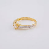 Anillo Solitario Vértice Encontrado 2.3 g / T6 3/4 Oro Amarillo 18K