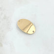 Herraje Placa Ovalada Curva 1.25gr / 1.4cm-2.2cm / Lisa Oro Amarillo 18K ©