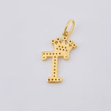Dije Corona Letra T 1.75 g / 2.6 cm Oro Amarillo 18K