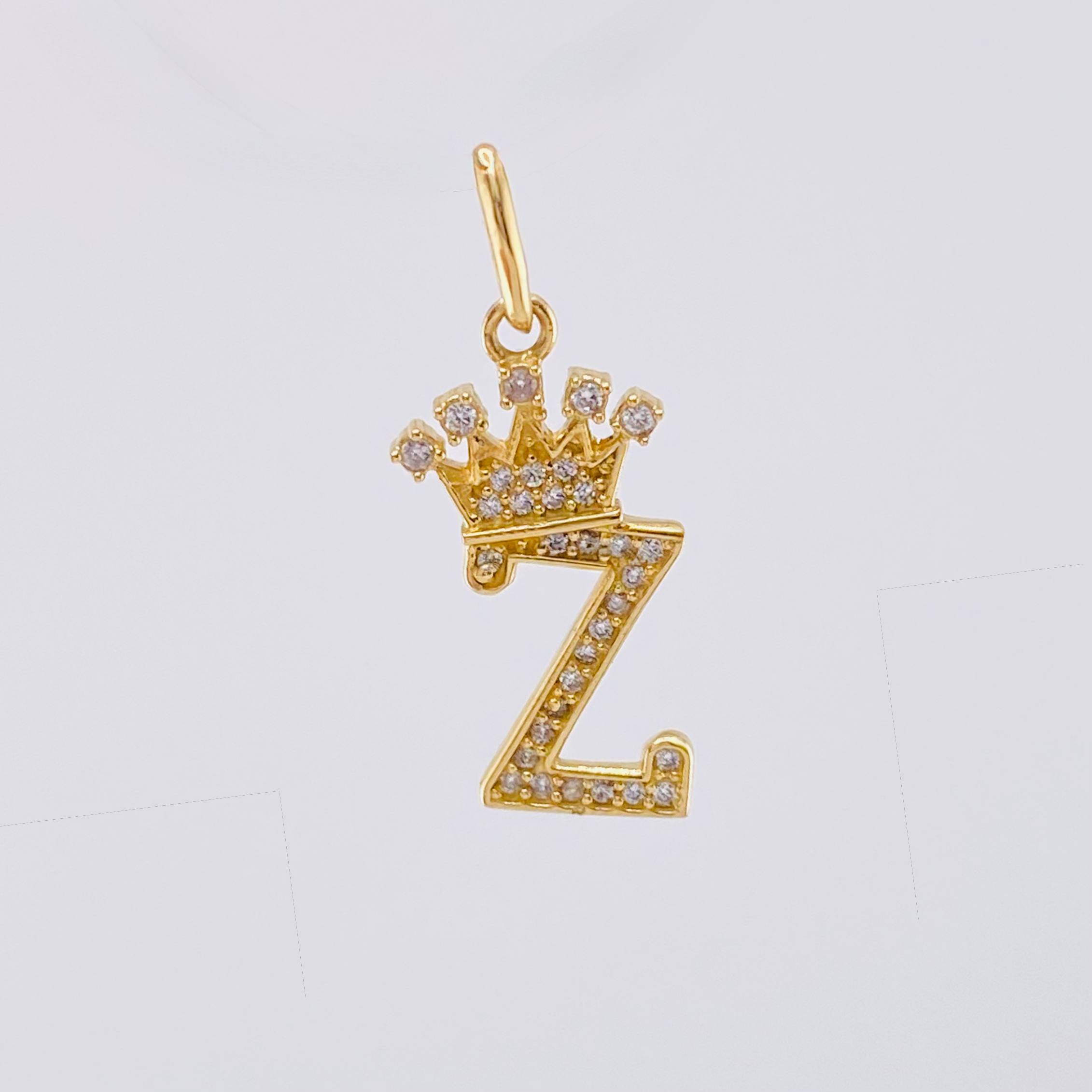Dije Corona Letra Z 1.65 g / 2.6 cm Oro Amarillo 18K